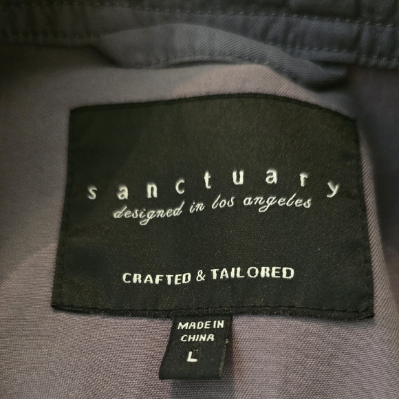 Sanctuary Women's Dusty Lavender Utility Jacket Sz L - Picture 6 of 6